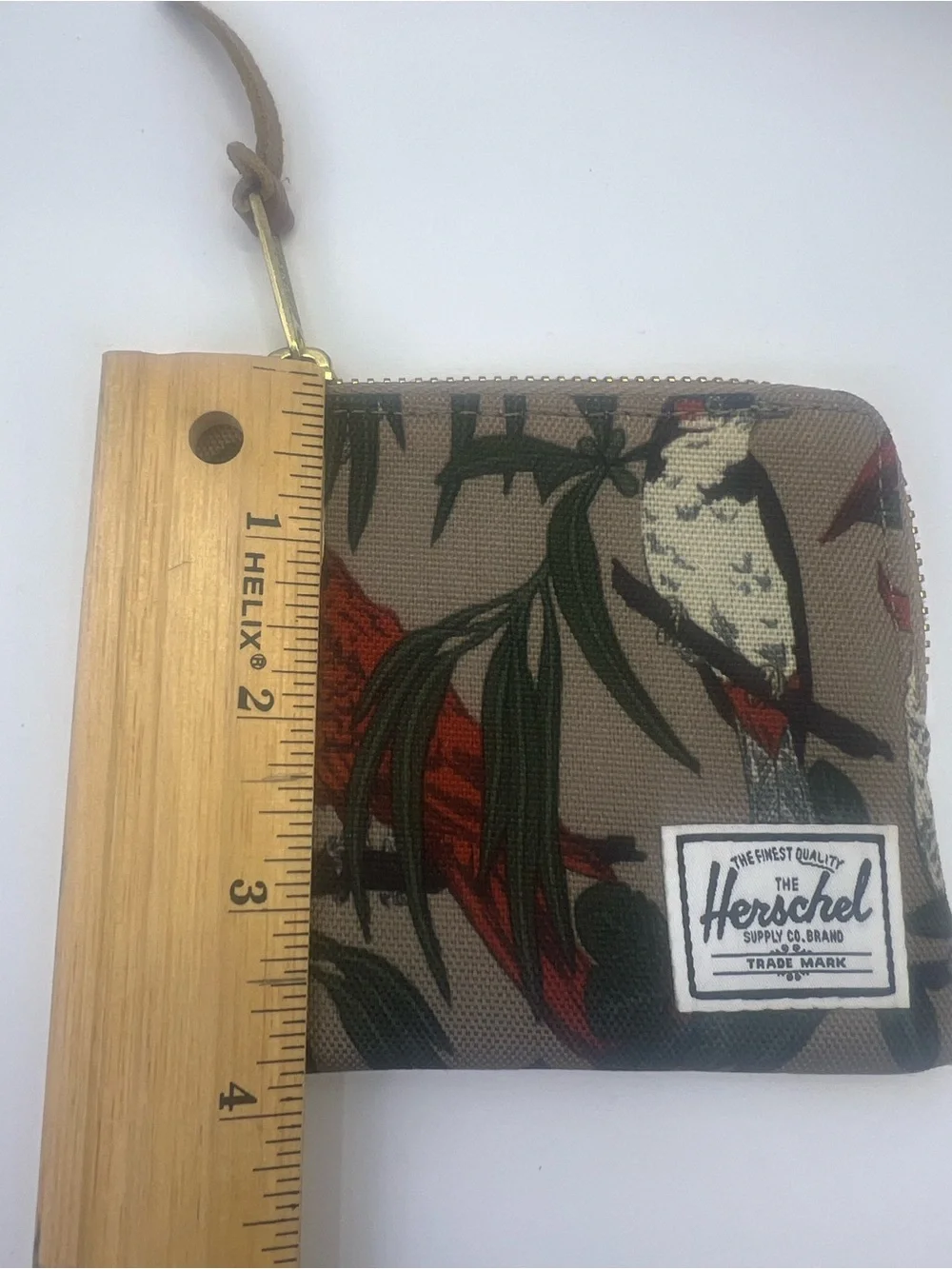 Herschel Supply Co. Johnny Zip Wallet Birds of Herschel Parrot Tropical Pouch